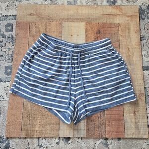 Banana Republic Blue and White Striped Shorts (Matching top posted seperately)